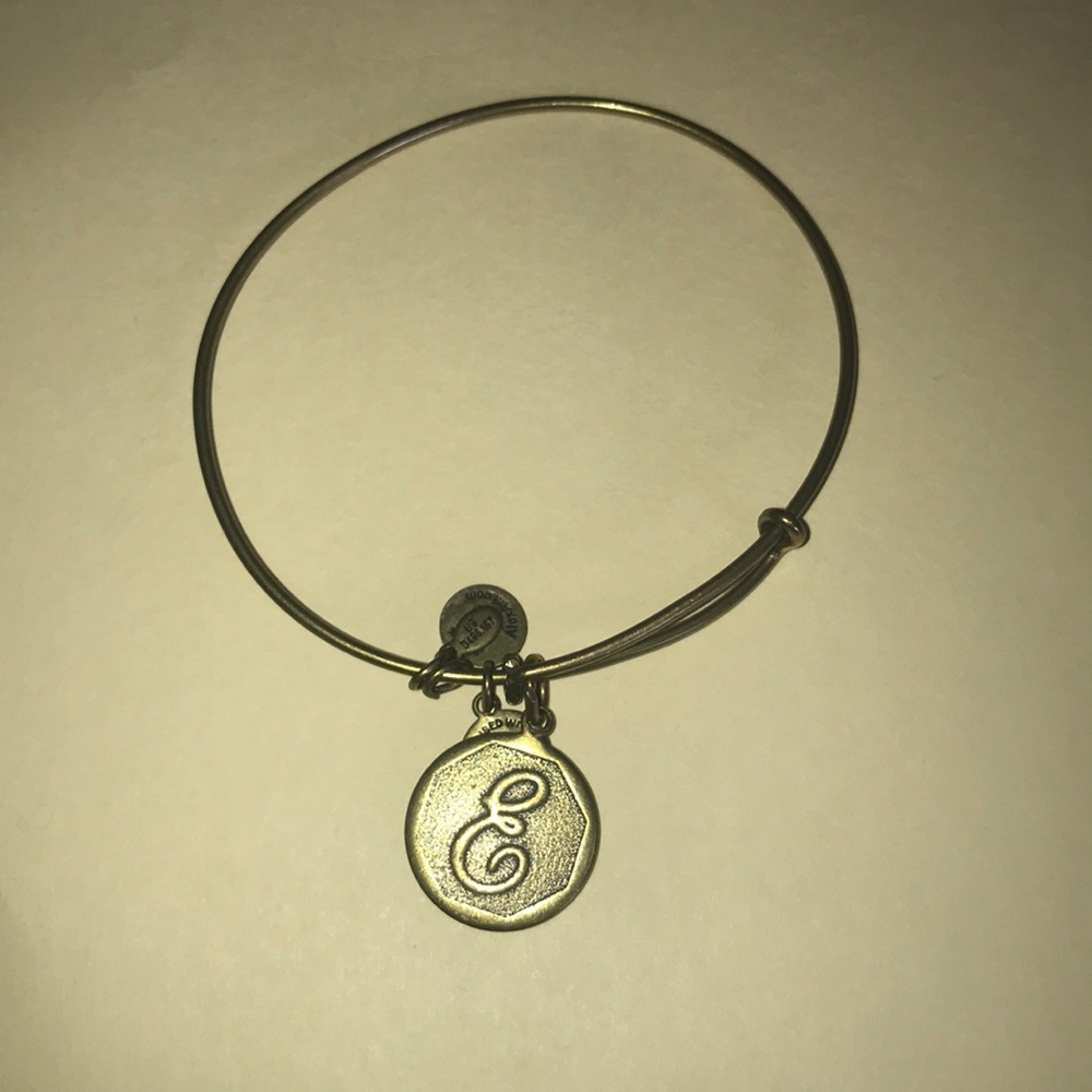 Alex and ani initial “E” bracelet